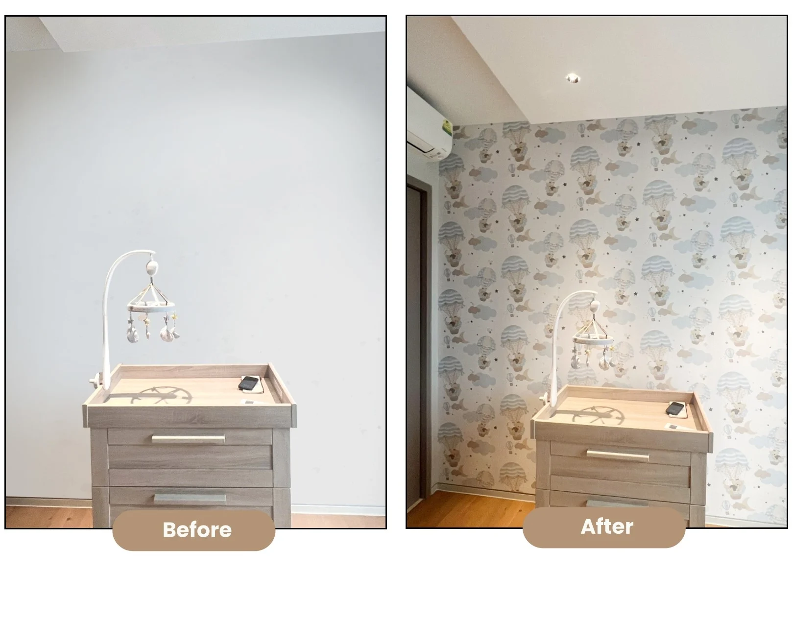 Cute Wallpaper Makover for Kids Area